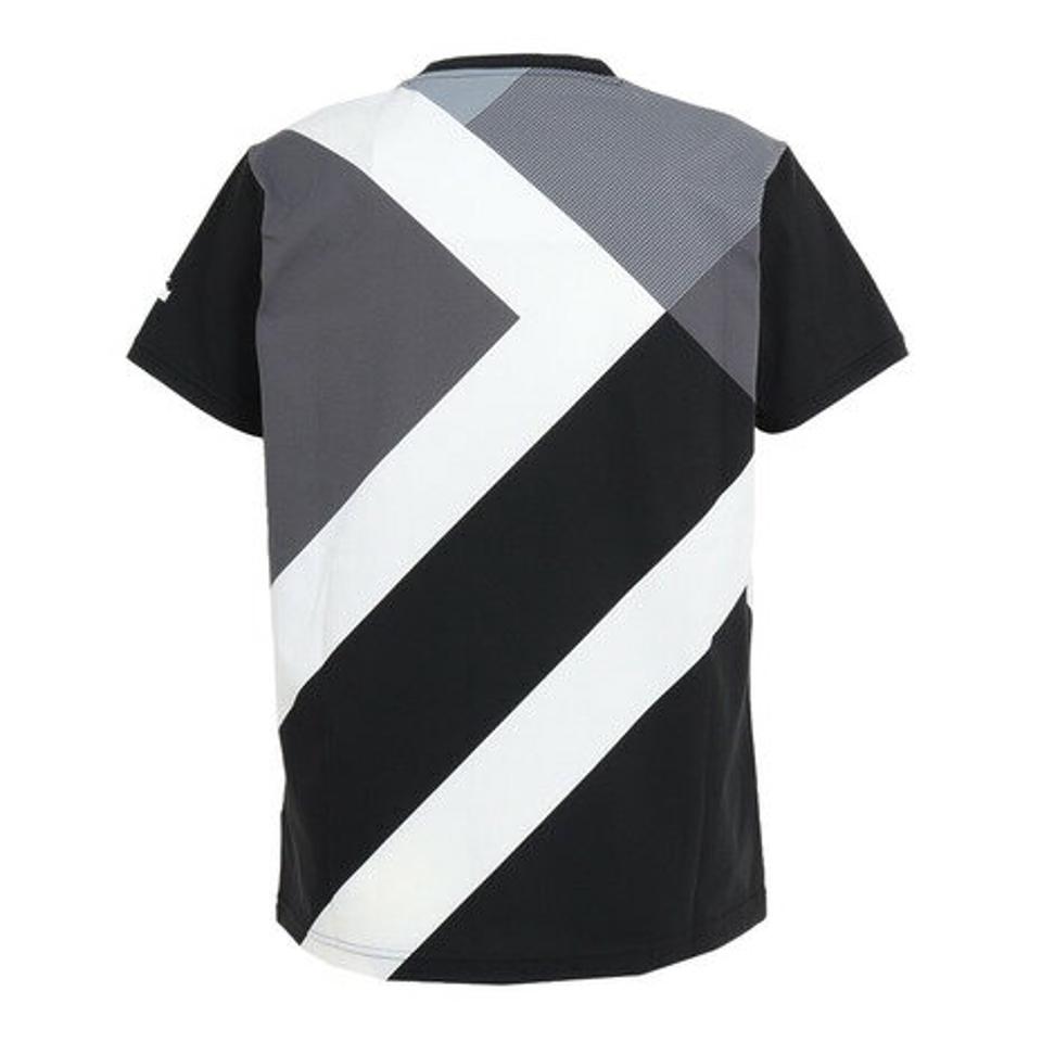 デサント(DESCENTE) S.F.TECH SUNSCREEN ショートスリーブシャツ DMMUJA50 BKWH (メンズ)