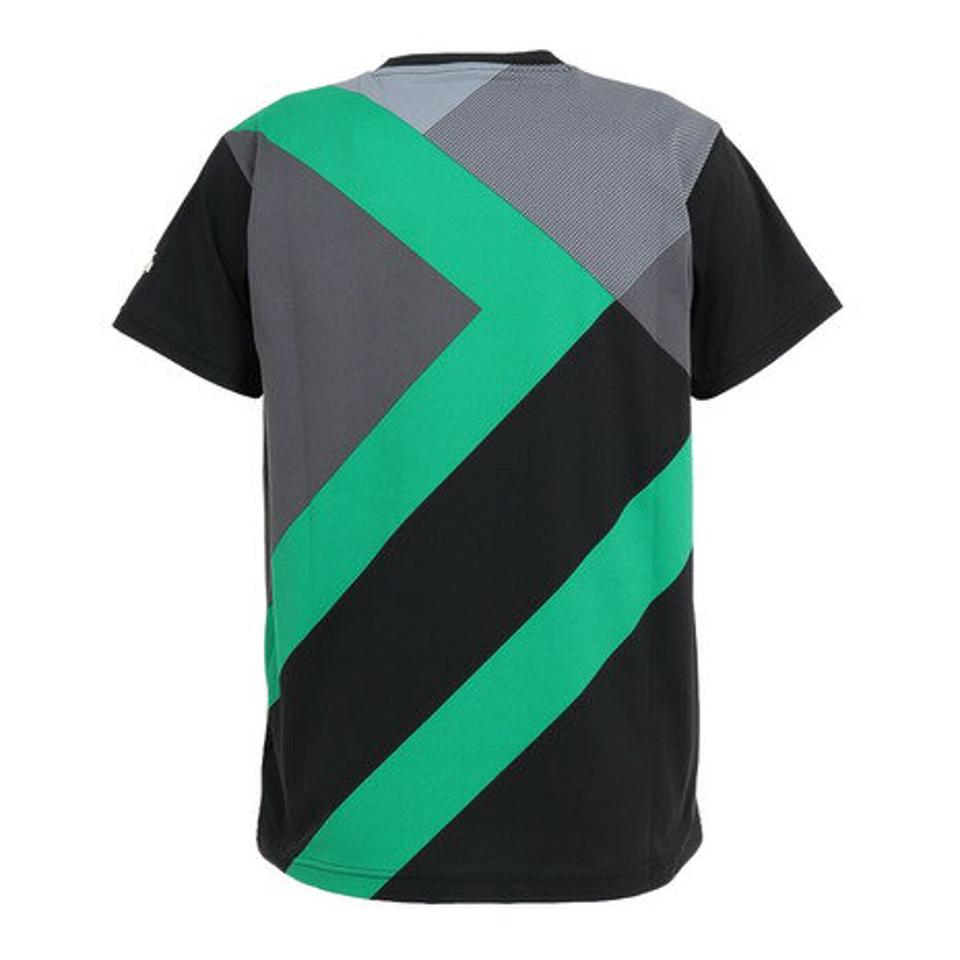 デサント(DESCENTE) S.F.TECH SUNSCREEN ショートスリーブシャツ DMMUJA50 BKGR (メンズ)