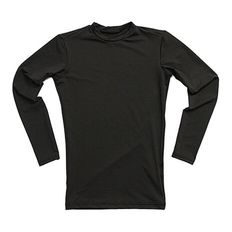 エックスティーエス(XTS) 野球 アンダーシャツ ジュニア ストレッチ 丸首長袖 インナー シャツ 724G6ES4171 黒 (キッズ)