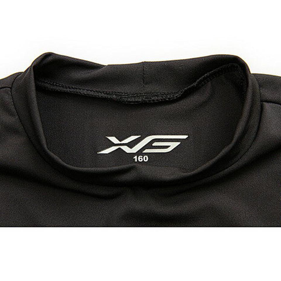 エックスティーエス(XTS) 野球 アンダーシャツ ジュニア ストレッチ 丸首長袖 インナー シャツ 724G6ES4171 黒 (キッズ)