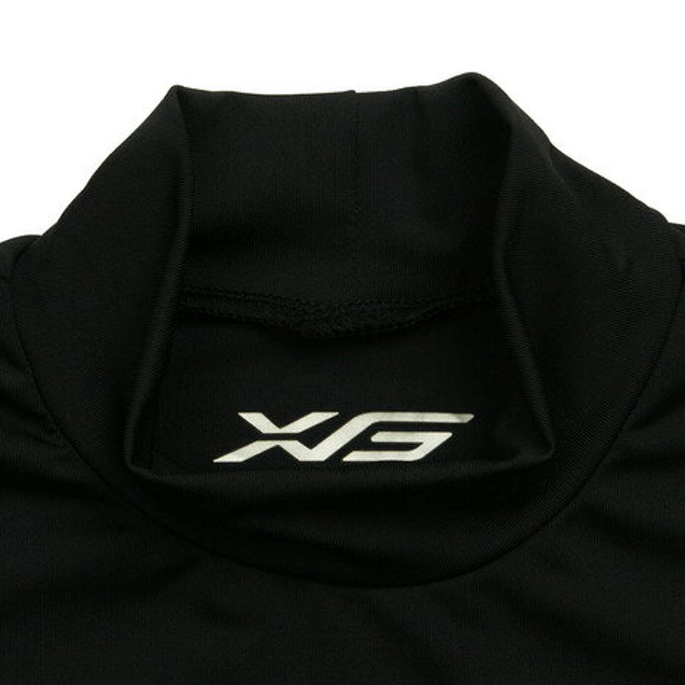 エックスティーエス(XTS) 野球 アンダーシャツ ジュニア ストレッチ ハイネック 長袖 インナー シャツ 724G6ES4170 黒 (キッズ)