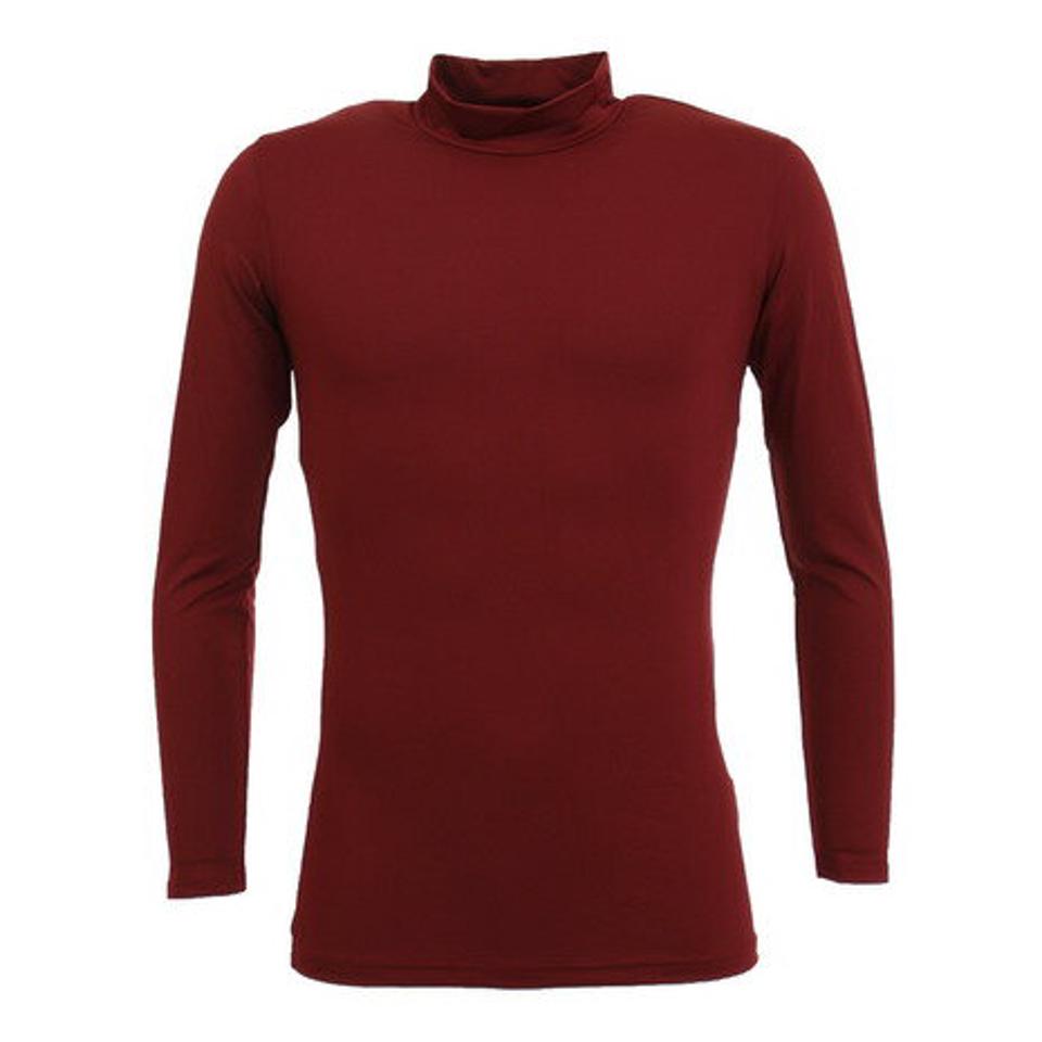 エックスティーエス(XTS) 野球 アンダーシャツ ストレッチ ハイネック 長袖 インナー シャツ 723G6ES4166 ワインレッド (メンズ)