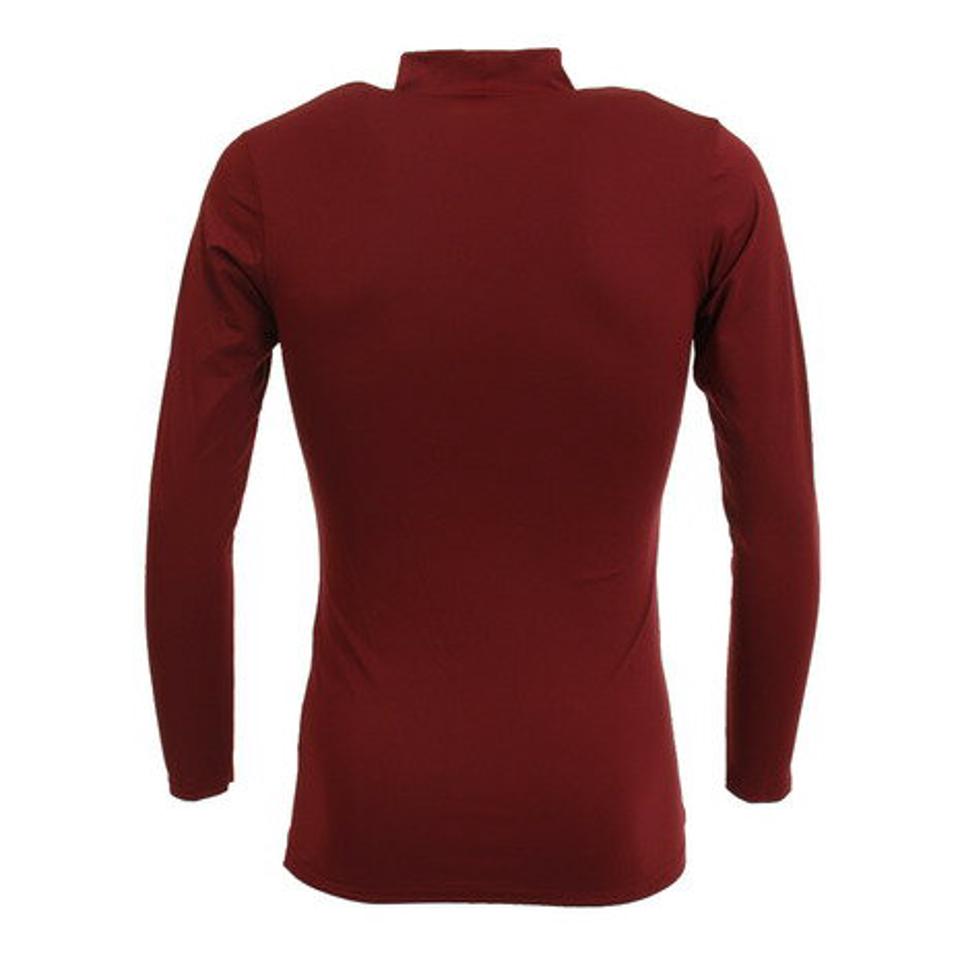 エックスティーエス(XTS) 野球 アンダーシャツ ストレッチ ハイネック 長袖 インナー シャツ 723G6ES4166 ワインレッド (メンズ)