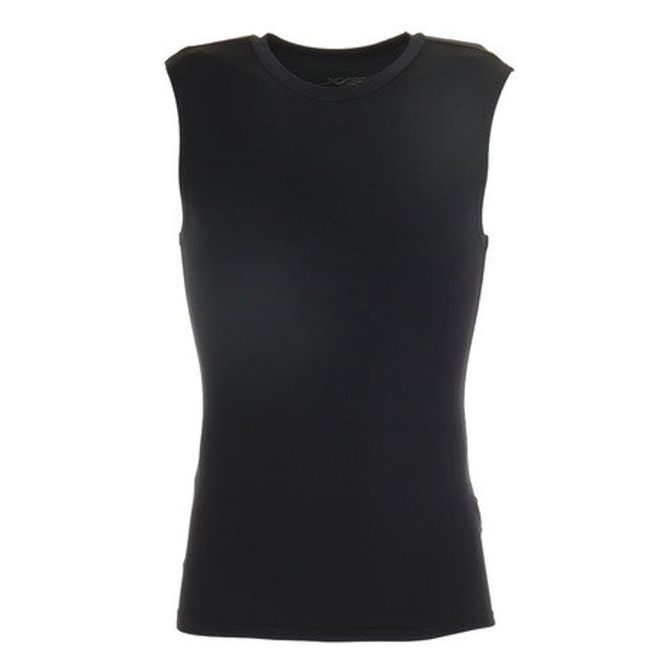 エックスティーエス(XTS)(メンズ)ストレッチ丸首ノースリーブシャツ 723G0ES7673 NVY