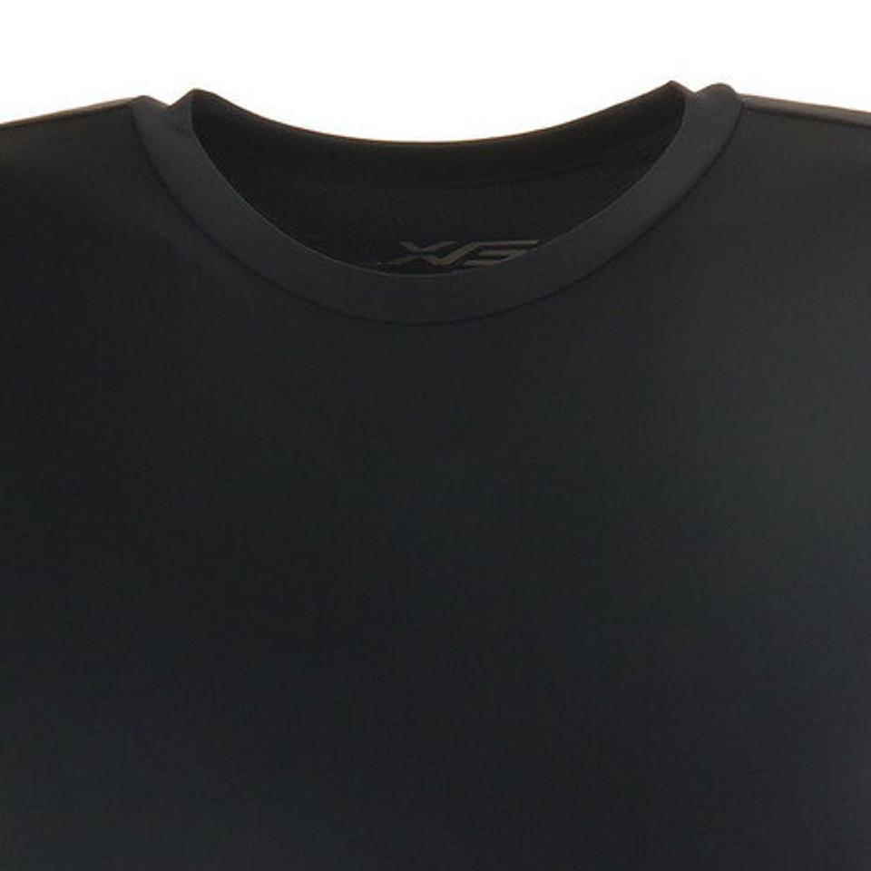 エックスティーエス(XTS)(メンズ)ストレッチ丸首ノースリーブシャツ 723G0ES7673 NVY