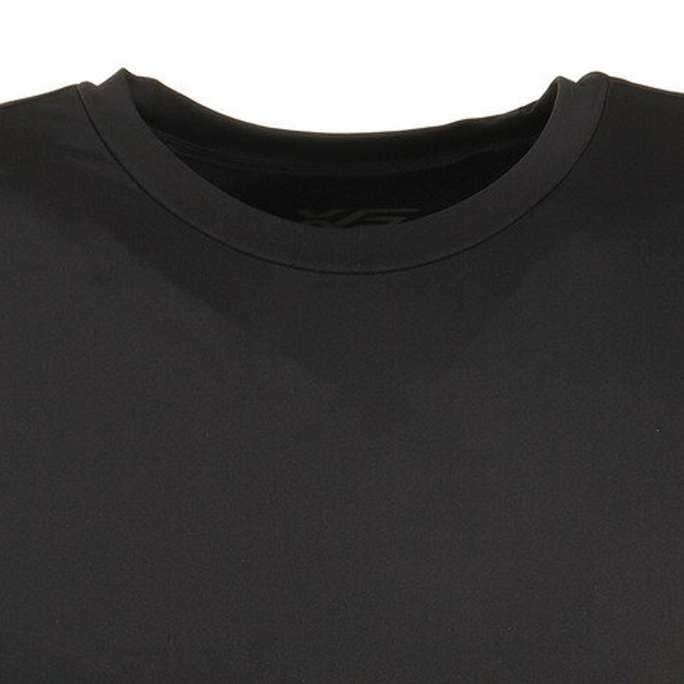 エックスティーエス(XTS)(メンズ)ストレッチ丸首ノースリーブシャツ 723G0ES7673 BLK