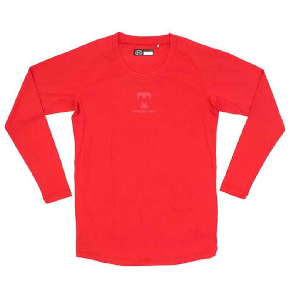 美津和タイガー(mitsuwa-tiger) 野球 アンダーシャツ セミフィット ラウンドネック 長袖 インナー シャツ MT7HSA59-070 (メンズ)