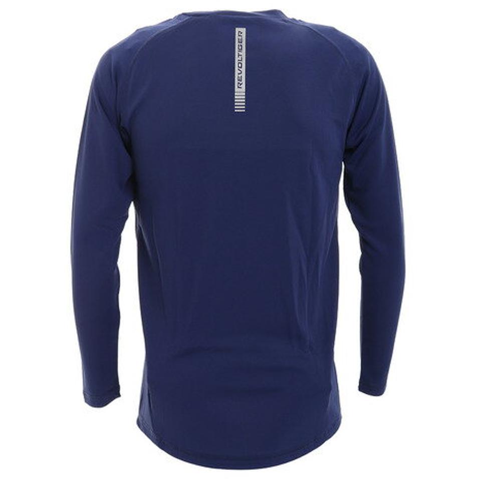 美津和タイガー(mitsuwa-tiger) 野球 アンダーシャツ セミフィット ラウンドネック 長袖 インナー シャツ MT7HSA59-040 (メンズ)