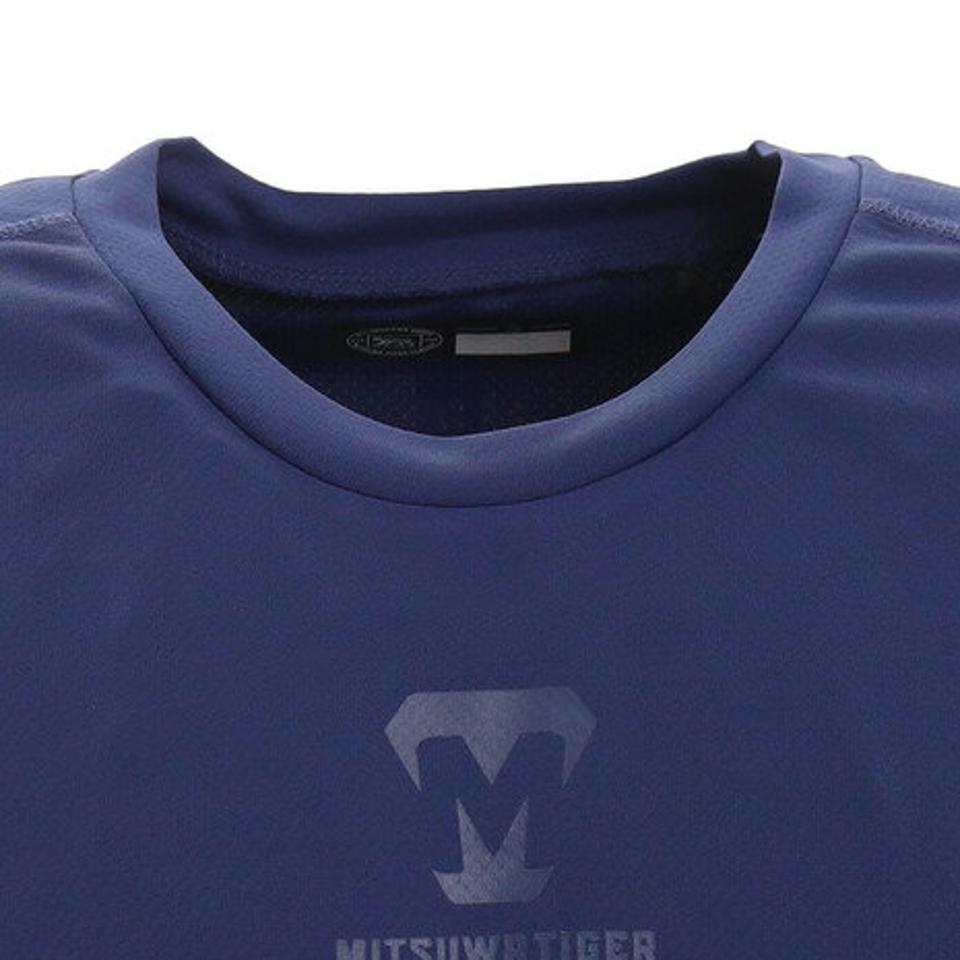 美津和タイガー(mitsuwa-tiger) 野球 アンダーシャツ セミフィット ラウンドネック 長袖 インナー シャツ MT7HSA59-040 (メンズ)