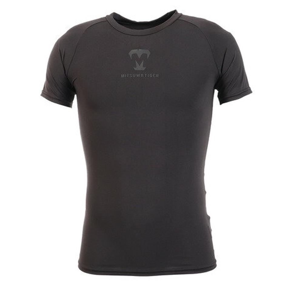 美津和タイガー(mitsuwa-tiger) 野球 アンダーシャツ 半袖 ラウンドネック ショートスリーブ インナー シャツ MT7HSA56-090 (メンズ)