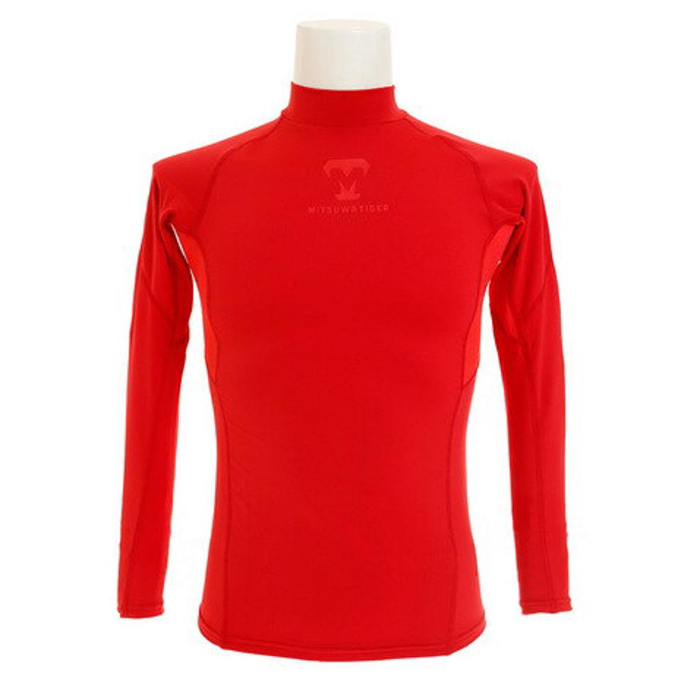 【10/26 10:00〜10/28 23:59迄 エントリー&対象3店舗買い回りで最大P10倍!】美津和タイガー(mitsuwa-tiger) 野球 アンダーシャツ ヒートアンダー ハイネック 長袖 インナー シャツ MT7GSA27-070 防寒 冬用 吸汗速乾 保温 (メンズ)
