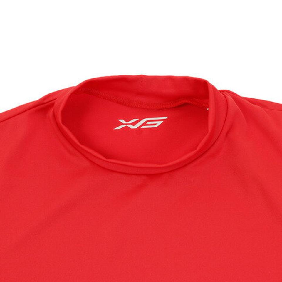 エックスティーエス(XTS) 野球 アンダーシャツ 半袖 ストレッチ クルーネック インナー シャツ 723G6ES4172 赤 (メンズ)