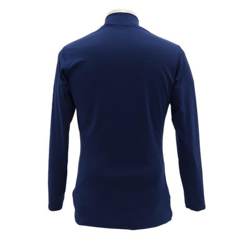 エックスティーエス(XTS) 野球 アンダーシャツ ストレッチ ハイネック 長袖 インナー シャツ 723G6ES4166 青 (メンズ)