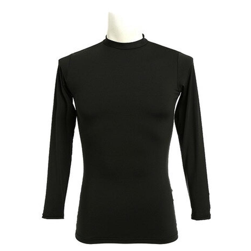 エックスティーエス(XTS) 野球 アンダーシャツ ストレッチ 丸首 長袖 インナー シャツ 723G6ES4167 黒 (メンズ)