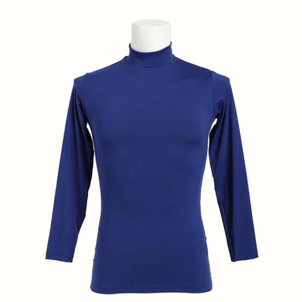【4/15 24h限定 エントリー&対象3店舗以上買い回りで最大P10倍!】エックスティーエス(XTS)(メンズ)野球 アンダーシャツ ストレッチ ハイネック 長袖 インナー シャツ 723G6ES4166 青