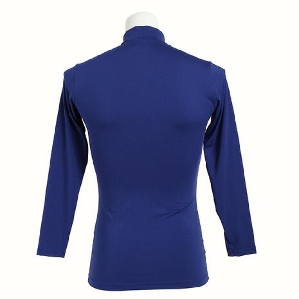 【4/15 24h限定 エントリー&対象3店舗以上買い回りで最大P10倍!】エックスティーエス(XTS)(メンズ)野球 アンダーシャツ ストレッチ ハイネック 長袖 インナー シャツ 723G6ES4166 青