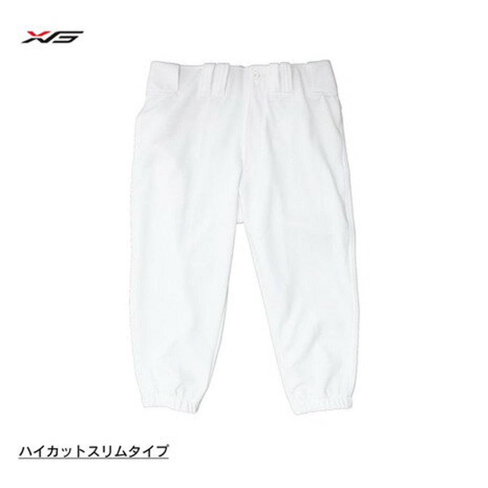 エックスティーエス(XTS) 野球 ユニフォームパンツ ハイカットスリムパンツ 723G5RW01 白 練習着 (メンズ)