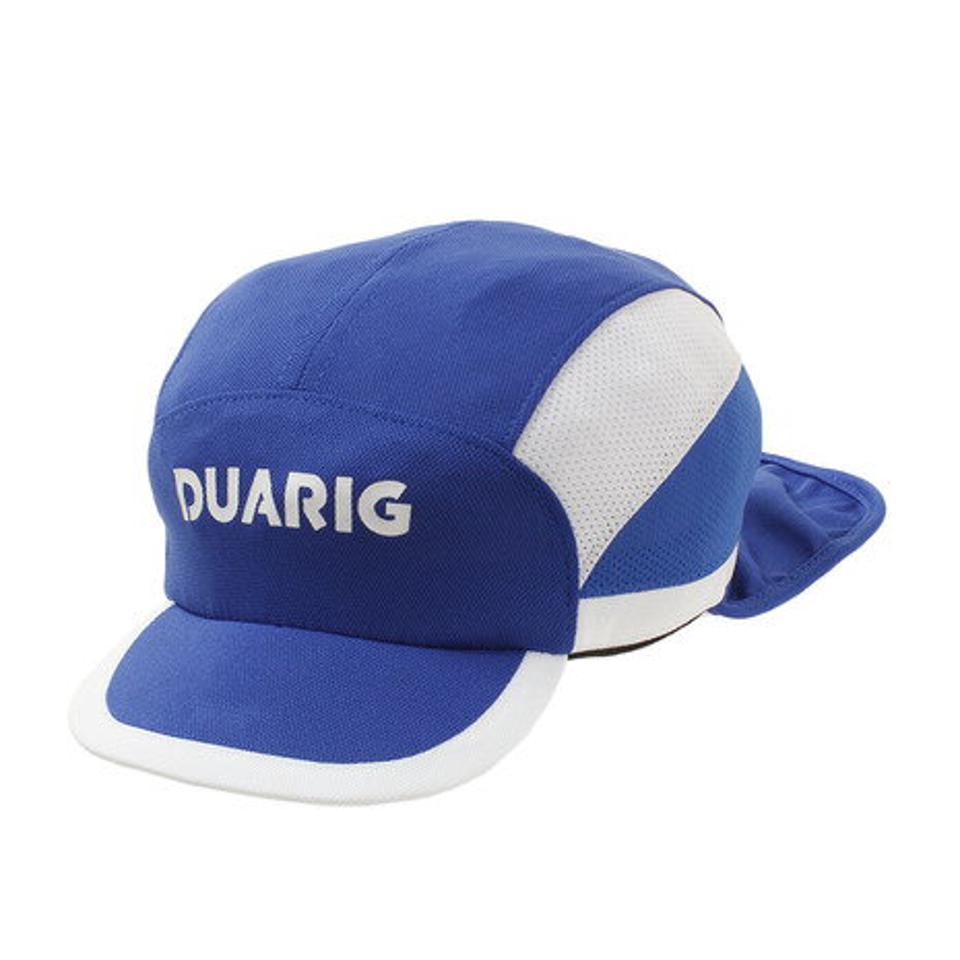 【2点購入10%OFFクーポン対象 8/5まで】デュアリグ（DUARIG） ジュニア フットボールキャップ 日除け付き 750D9ST7225 BLU 熱中症対策 帽子 キャップ 吸汗速乾 UPF50+ （キッズ）