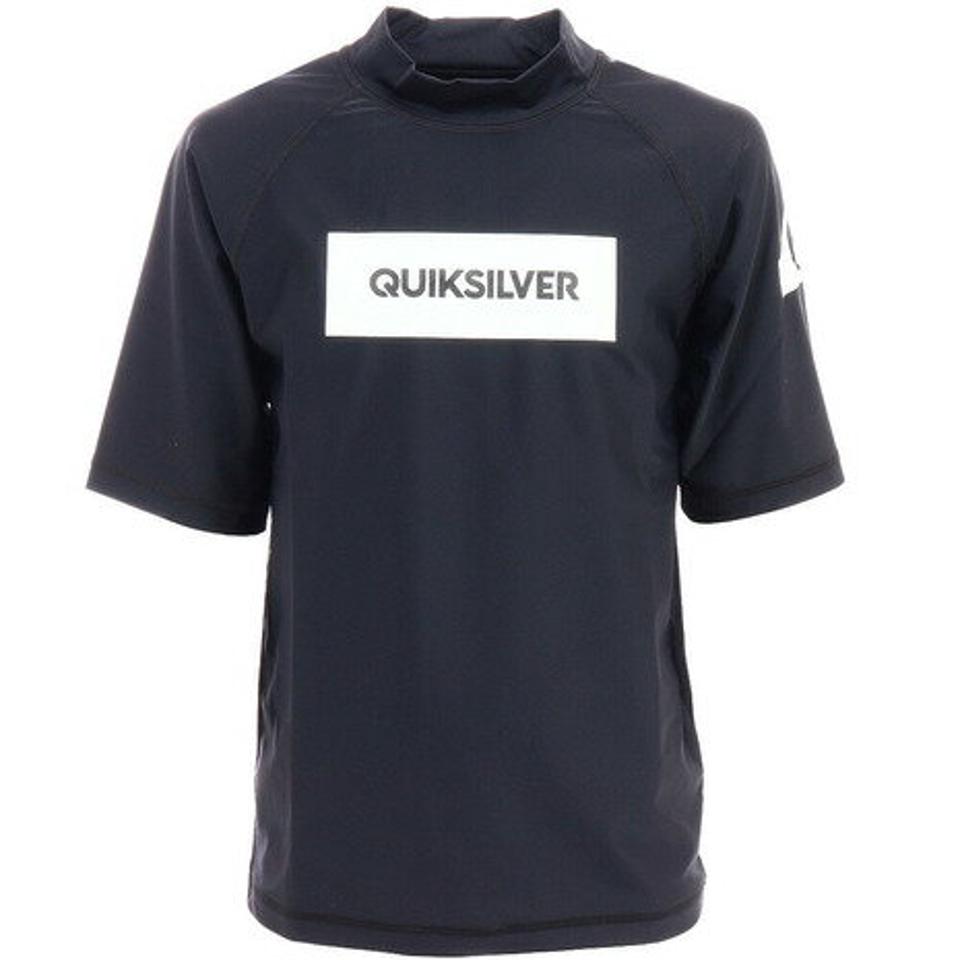 【5点以上購入10%OFFクーポン 8/1まで】クイックシルバー(Quiksilver) HEAVEN SR ジュニア ラッシュガード 半袖 KLY202612T BLK ブラック UVカット 日焼け防止 (キッズ)