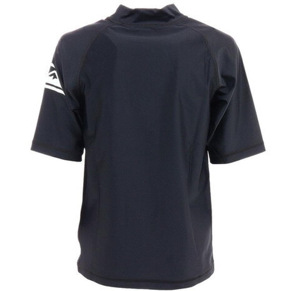 【5点以上購入10%OFFクーポン 8/1まで】クイックシルバー(Quiksilver) HEAVEN SR ジュニア ラッシュガード 半袖 KLY202612T BLK ブラック UVカット 日焼け防止 (キッズ)
