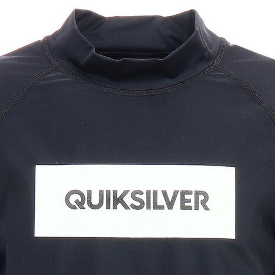 【5点以上購入10%OFFクーポン 8/1まで】クイックシルバー(Quiksilver) HEAVEN SR ジュニア ラッシュガード 半袖 KLY202612T BLK ブラック UVカット 日焼け防止 (キッズ)