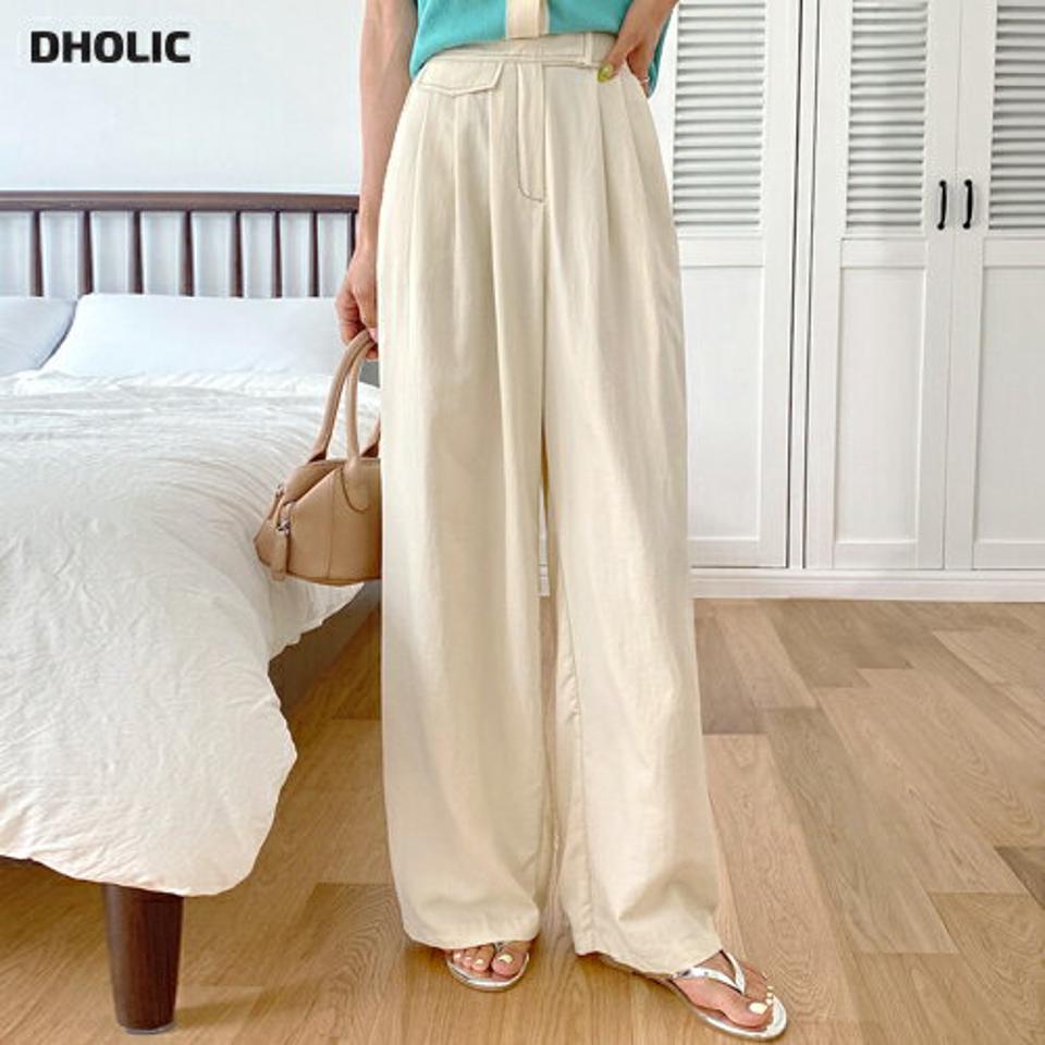 ステッチスラックス・t00192 レディース 【pt】パンツ ズボン スラックス ステッチ ロングパンツ ワイド ナイロン シンプル ハイウエスト カジュアル フルレングス 大人 春 夏 韓国ファッション