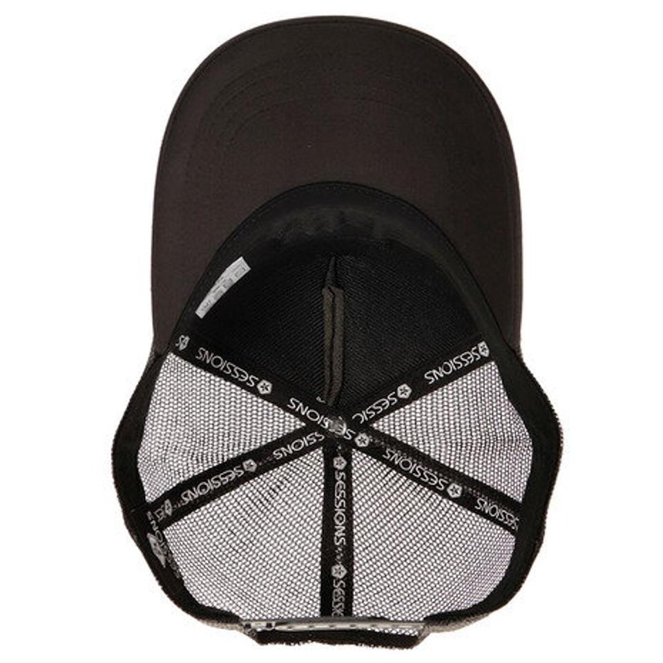 セッションズ（SESSIONS） 帽子 メンズ メッシュキャップ イーグルワッペンキャップ 208126 BLK 日よけ （メンズ）