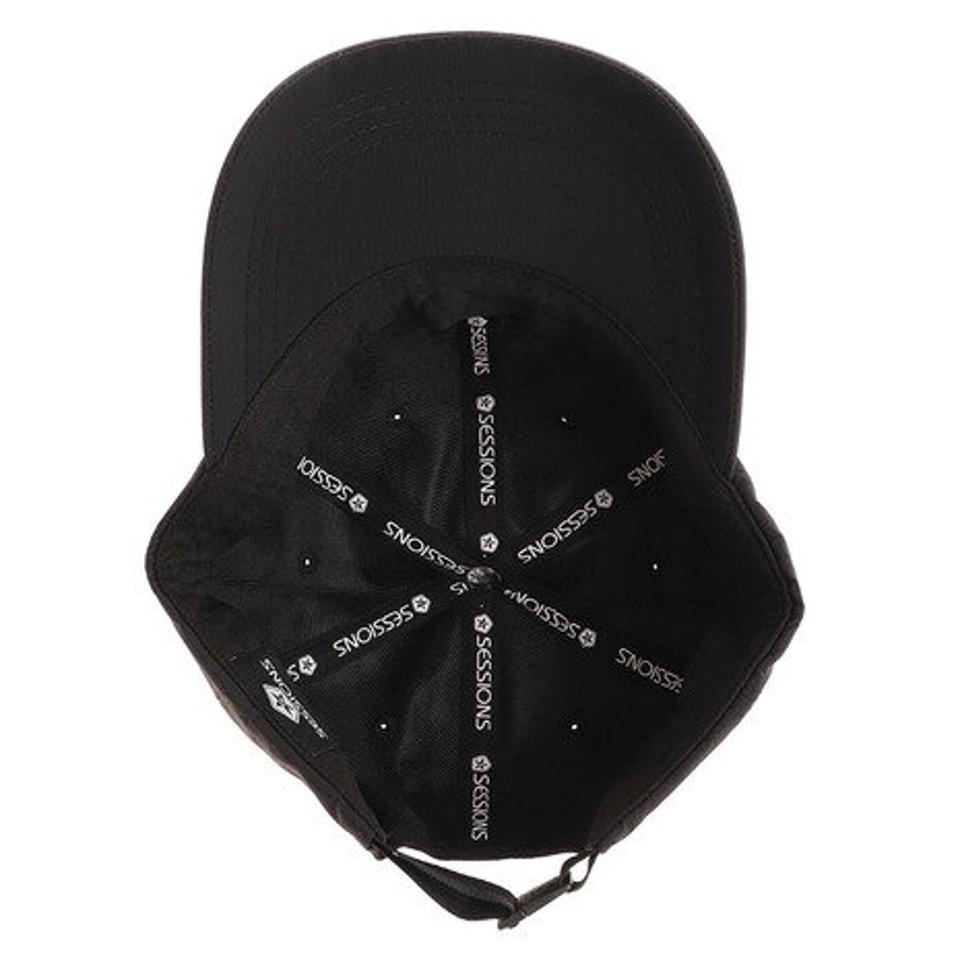 セッションズ（SESSIONS）（メンズ）帽子 メンズ BARLOGO SILICONWAPPEN キャップ 208124 BLK 日よけ ランニングキャップ
