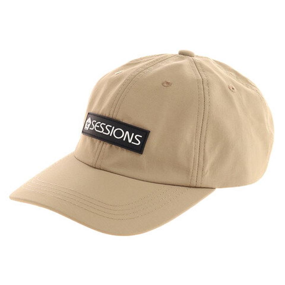 セッションズ（SESSIONS） 帽子 メンズ BARLOGO SILICONWAPPEN キャップ 208124 BEG 日よけ ランニングキャップ （メンズ）