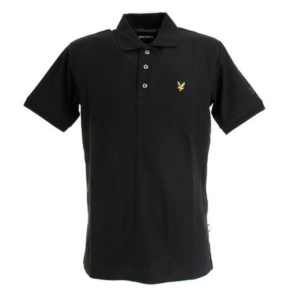 ライルアンドスコット(LYLE&SCOTT) ゴルフウェア メンズ 半袖ポロシャツ LSM-9C-AP02-BLACK (メンズ)