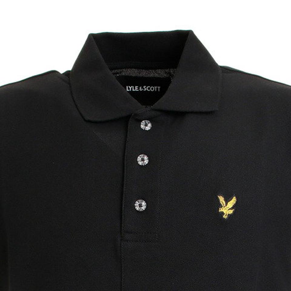 ライルアンドスコット(LYLE&SCOTT) ゴルフウェア メンズ 半袖ポロシャツ LSM-9C-AP02-BLACK (メンズ)