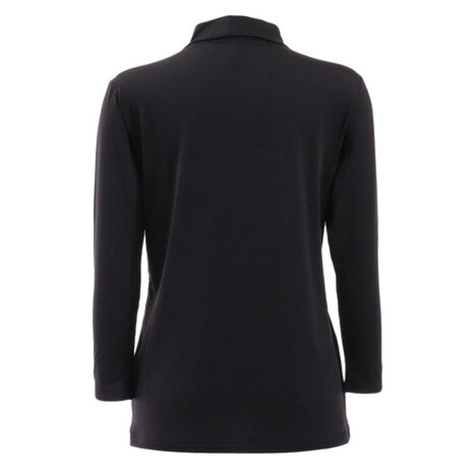 【10/15 24h限定 エントリー&対象3店舗買い回りで最大P10倍!】エーシーピージー(ACPG)(レディース)ウインドクロス 防風 8分袖ハイネックシャツ 無地 892PA9ASC5007BLK 防寒