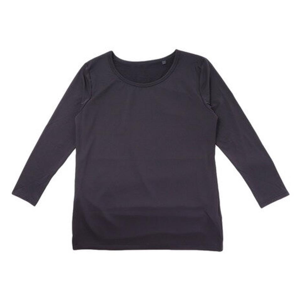 【10/15 24h限定 エントリー&対象3店舗買い回りで最大P10倍!】エーシーピージー(ACPG)(レディース)ウインドクロス 防風 8分袖クルーシャツ 無地 892PA9ASC5006BLK 防寒