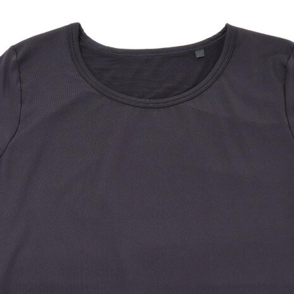 【10/15 24h限定 エントリー&対象3店舗買い回りで最大P10倍!】エーシーピージー(ACPG)(レディース)ウインドクロス 防風 8分袖クルーシャツ 無地 892PA9ASC5006BLK 防寒