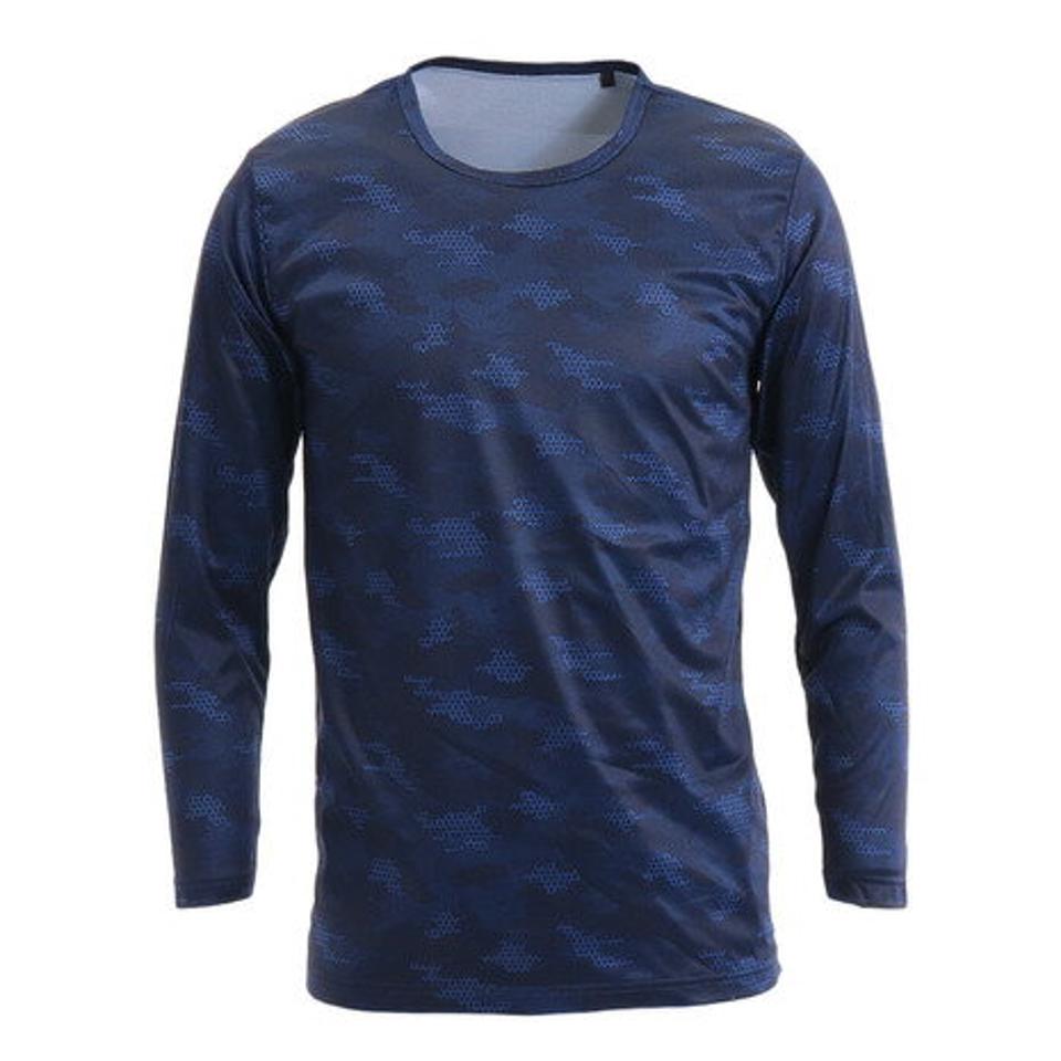 エーシーピージー(ACPG) ウインドクロス 防風 長袖クルーシャツ カモ 891PA9ASC5001NVY (メンズ)