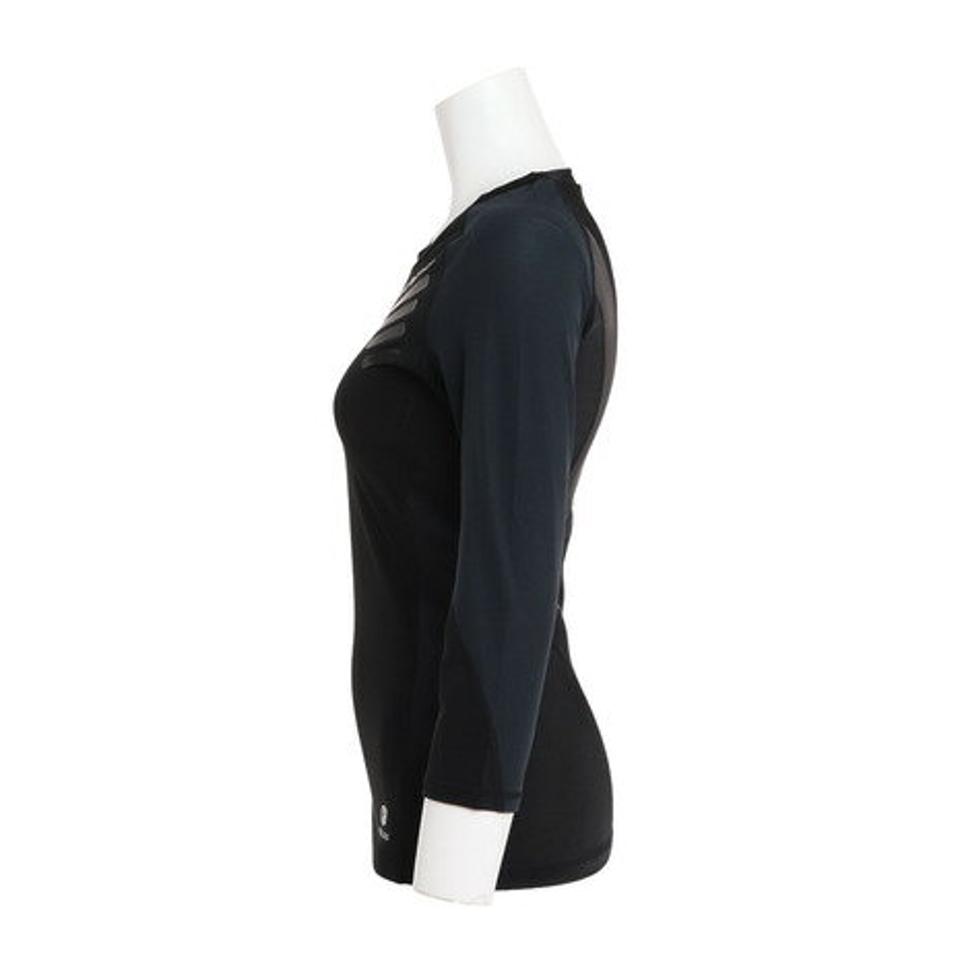 【SOY受賞記念1/30 9:59までエントリーでP4倍】ザ・ワープ・バイ・エネーレ(The Warp By Ennerre)(レディース)マッスルメーカー 1.5 コンプレッションウェア 3/4スリーブ WB38HT03 BLK オンライン価格