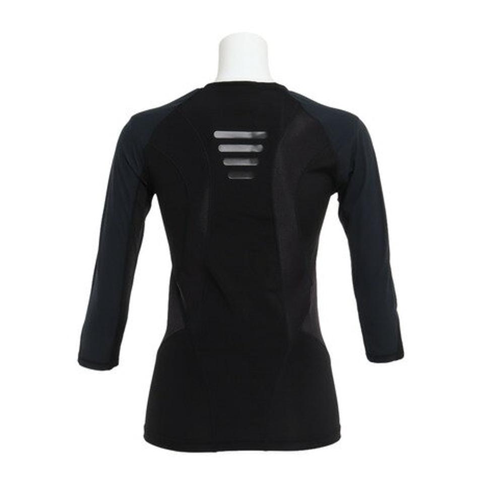 【SOY受賞記念1/30 9:59までエントリーでP4倍】ザ・ワープ・バイ・エネーレ(The Warp By Ennerre)(レディース)マッスルメーカー 1.5 コンプレッションウェア 3/4スリーブ WB38HT03 BLK オンライン価格