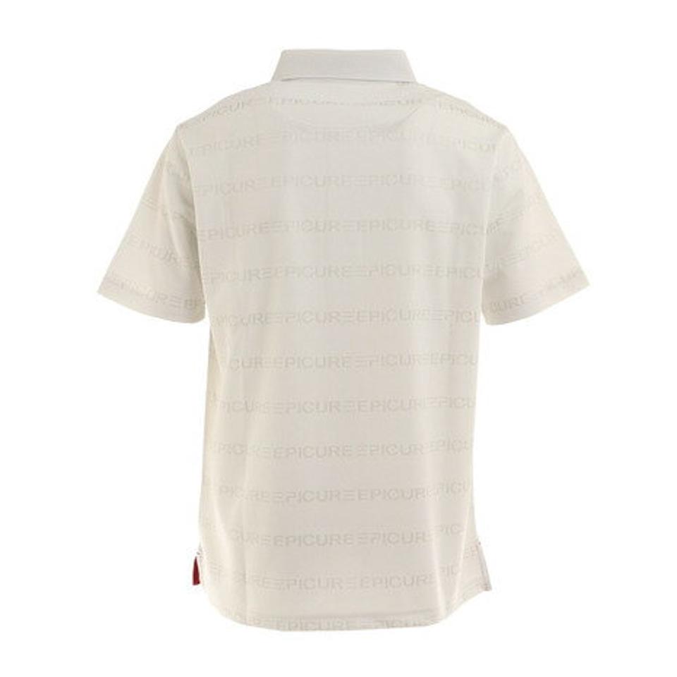エピキュール(epicure)(メンズ)ゴルフウェア 吸汗速乾 UVカット ロゴジャガード 半袖ポロシャツ 151-26340