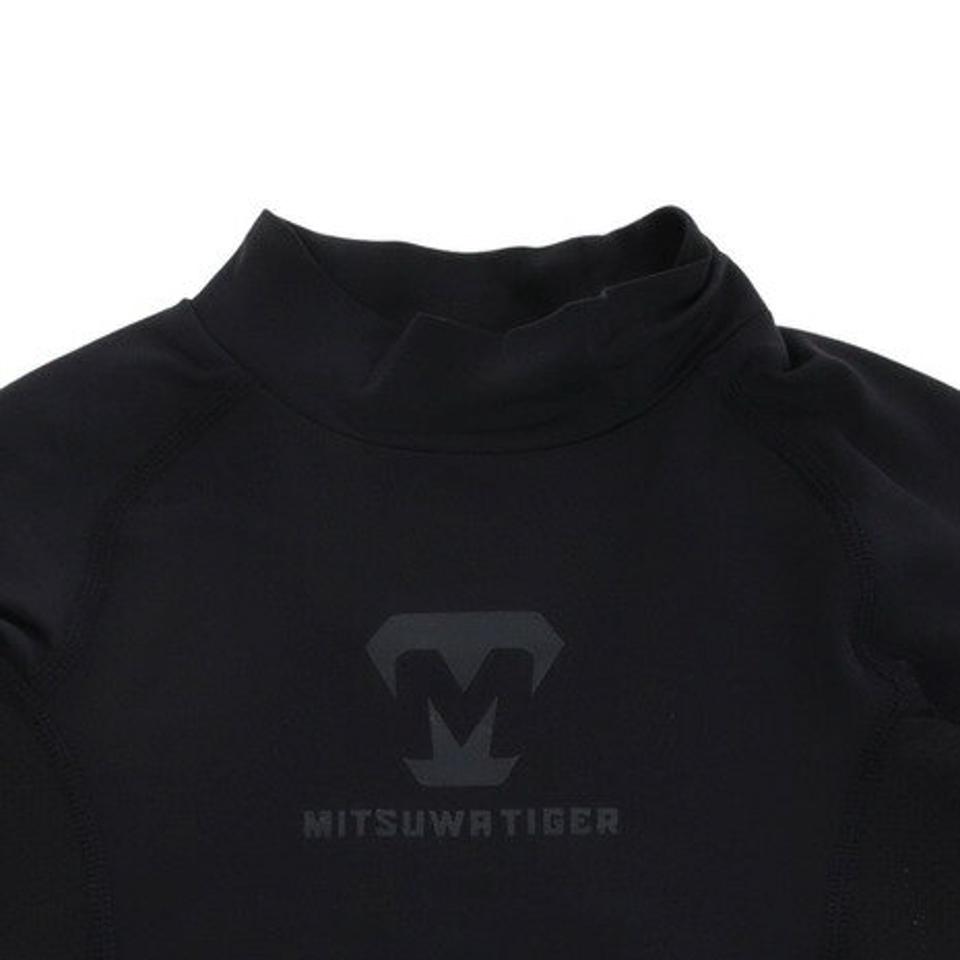 美津和タイガー(mitsuwa-tiger) 野球 アンダーシャツ ジュニア ハイネック 長袖 ヒート インナー シャツ MT7GSJ27-048 防寒 (キッズ)