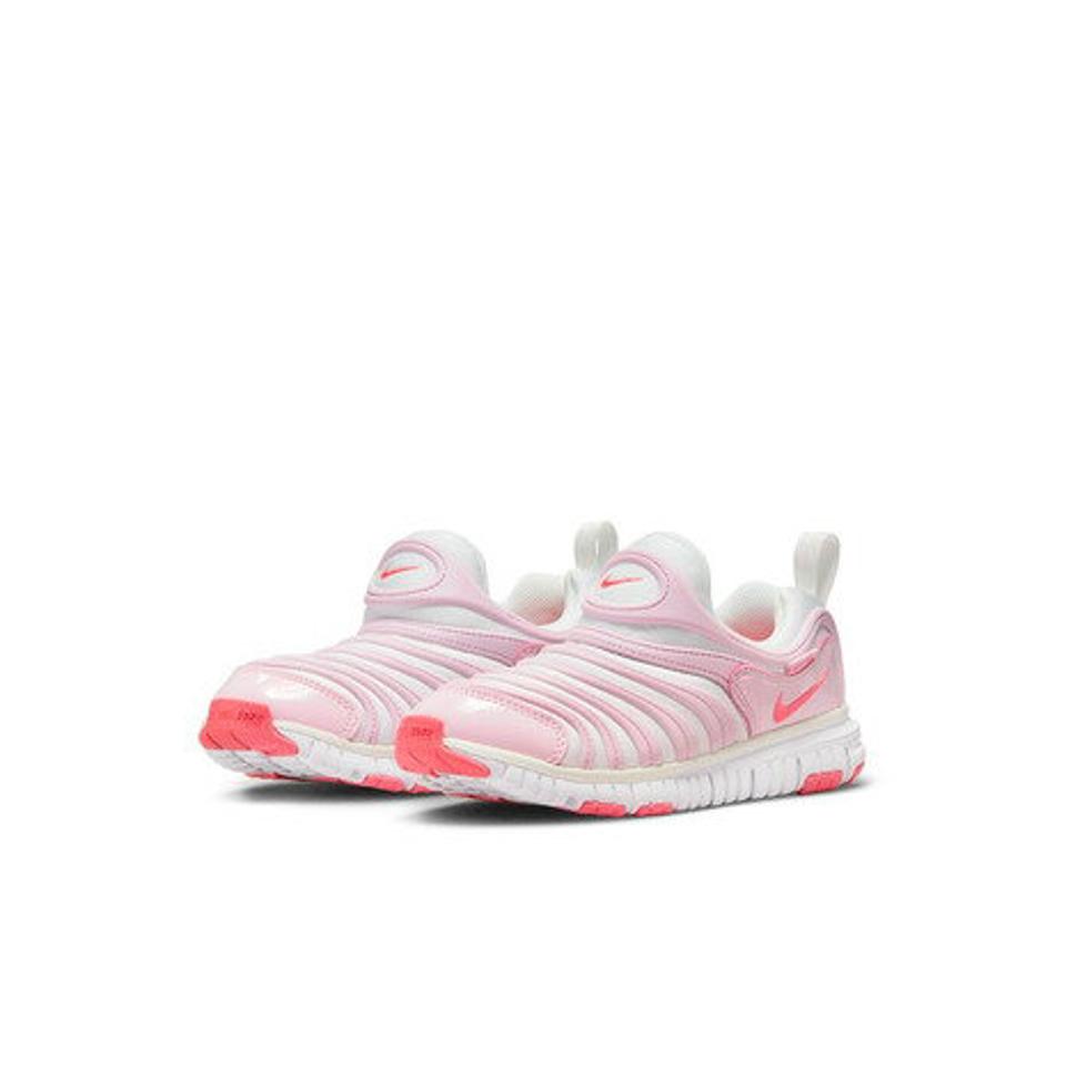 ナイキ（NIKE）（キッズ）ダイナモ フリー PS ピンク ホワイト 343738-100 スニーカー ジュニア ベビー スポーツシューズ スリッポン 紐なし 子供靴 運動