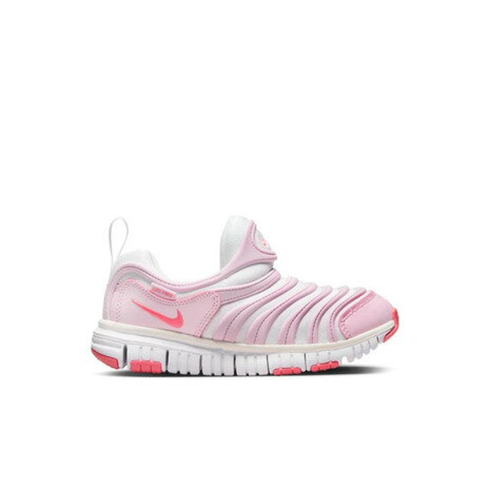 ナイキ（NIKE）（キッズ）ダイナモ フリー PS ピンク ホワイト 343738-100 スニーカー ジュニア ベビー スポーツシューズ スリッポン 紐なし 子供靴 運動