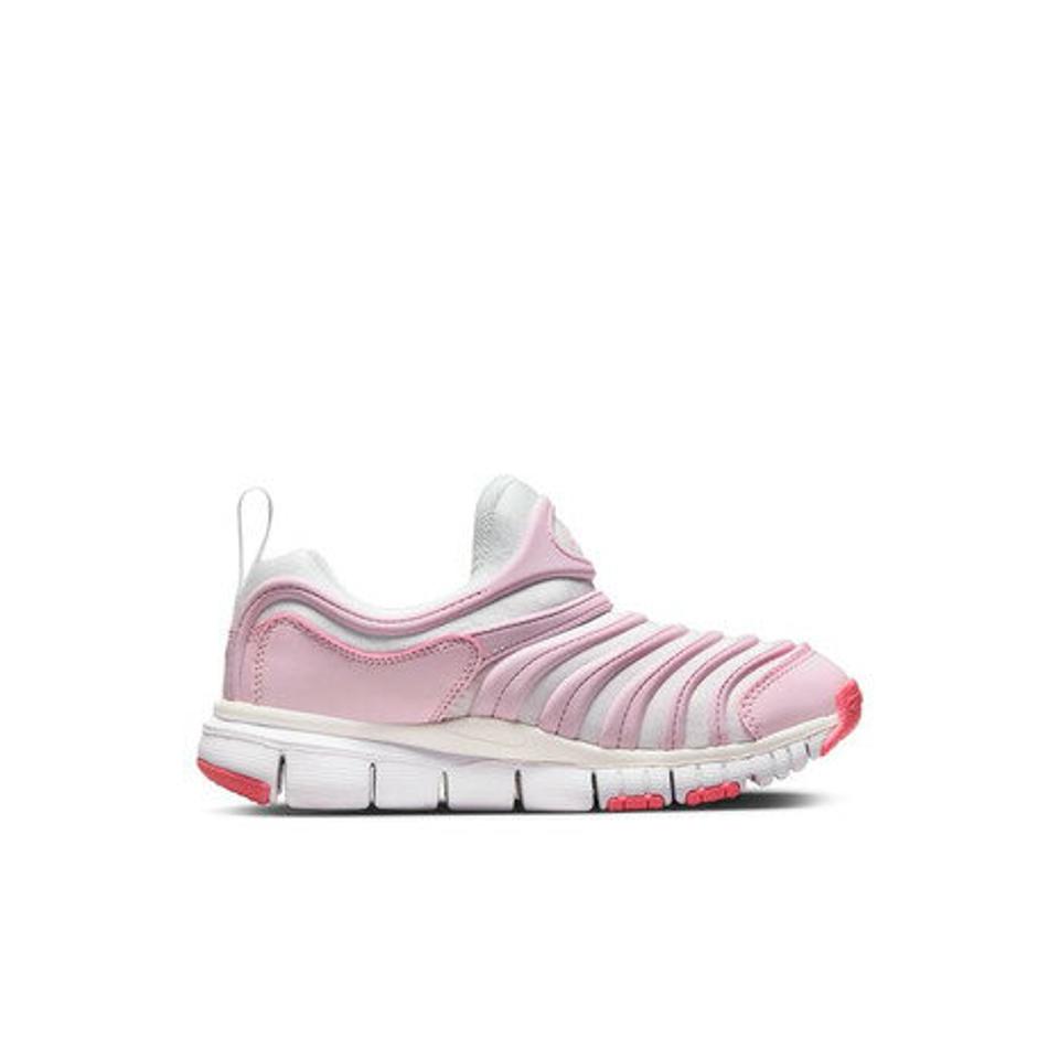 ナイキ（NIKE）（キッズ）ダイナモ フリー PS ピンク ホワイト 343738-100 スニーカー ジュニア ベビー スポーツシューズ スリッポン 紐なし 子供靴 運動