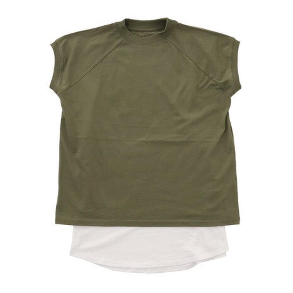 パフォーマンスギア（PG）（レディース）2枚重ね着Tシャツ 872PA1CD6343KHK