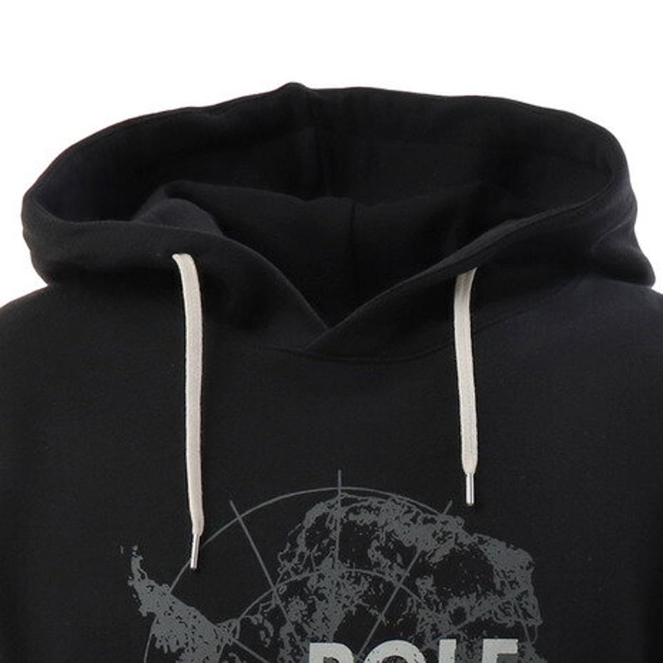 POLEWARDS パーカー メンズ トレーナー スウェット マップパターンPW28JM72BLK （メンズ）