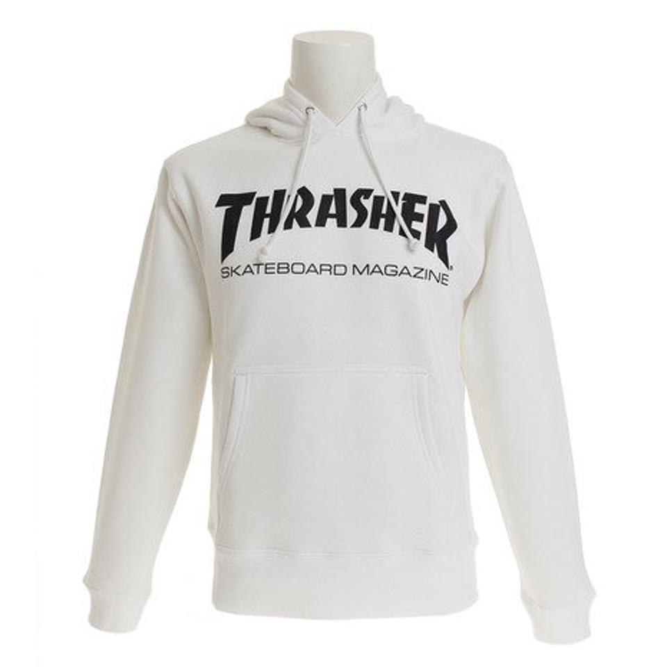 スラッシャー（THRASHER） パーカー MAG ロゴスウェットフーディ TH8501WT （メンズ）