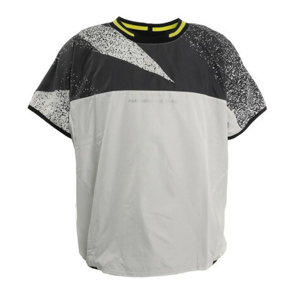 【10/10 24h限定エントリー&対象4店舗買い回りで最大P10倍!】パフォーマンスギア(PG) バレーボールウェア 半袖ピステシャツ 761PG0ES1612 WHT (メンズ)