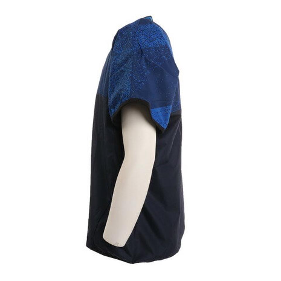 【10/10 24h限定エントリー&対象4店舗買い回りで最大P10倍!】パフォーマンスギア(PG) バレーボールウェア 半袖ピステシャツ 761PG0ES1612 NVY (メンズ)