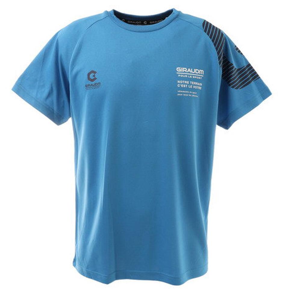 ジローム（GIRAUDM）（メンズ）ドライ 吸汗速乾 UVカット 半袖メッシュTシャツ 863GM1CD6669 BLU