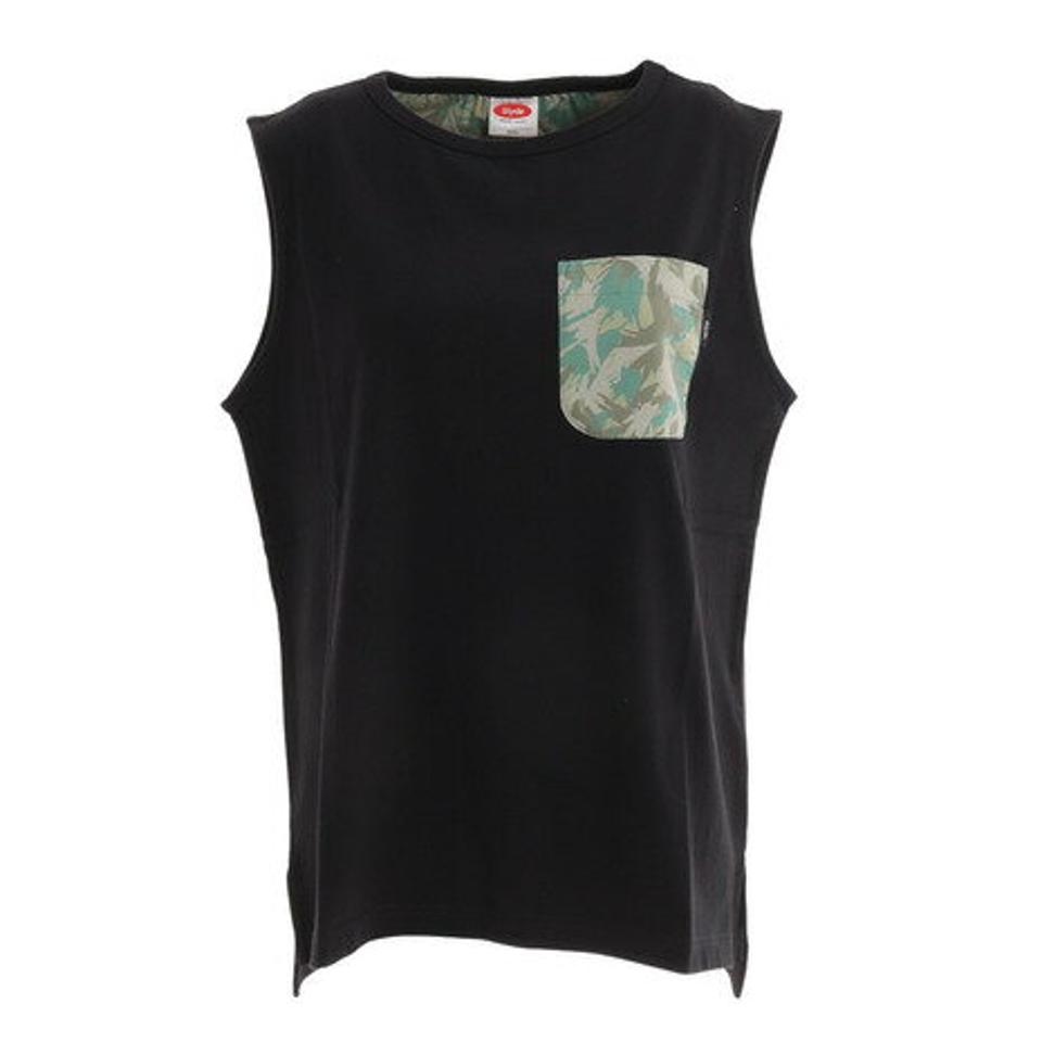 【7/5 24h限定 エントリー&対象3店舗買い回りで最大P10倍!】スライド(SLYDE)(レディース)ポケット付きノースリーブシャツ SLYL026-BLK2