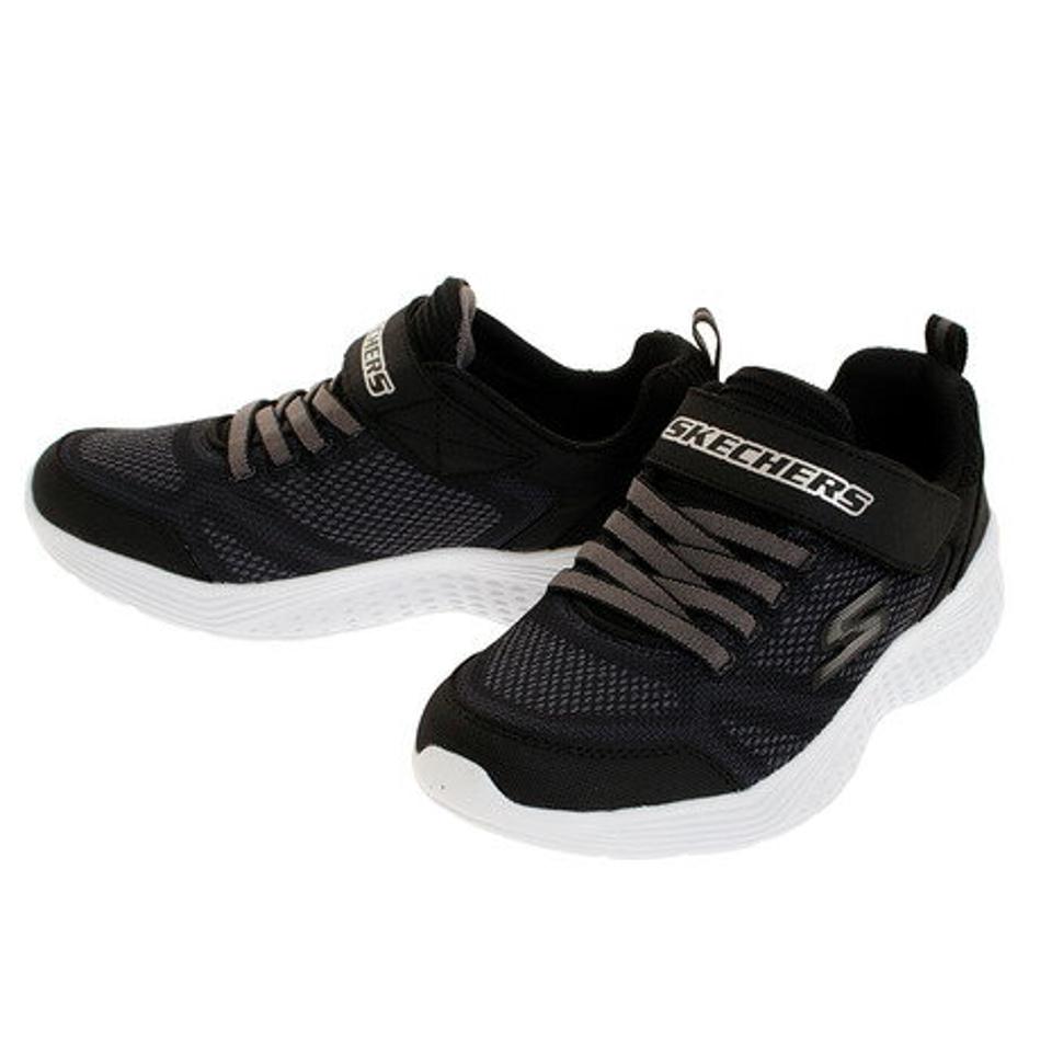 スケッチャーズ（SKECHERS）（キッズ）ジュニア スニーカー スナップ スプリンツ ウルトラボルト ブラック 97546L-BKCC スポーツシューズ ベルクロ スリッポン